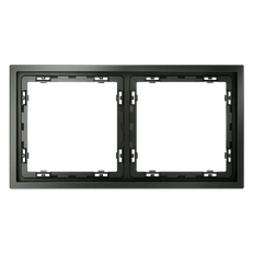 Изображение Рамка пластиковая VOLTUM S70 на 2 поста (титан)